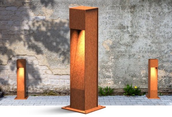 Cortenstaal tuinlamp